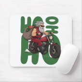 Ho Ho Ho Santa Biker Mousepad (Mit Mouse)