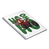 Ho Ho Ho Santa Biker Notizblock (Rechte Seite)