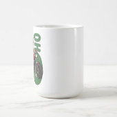 Ho Ho Ho Santa Biker Verwandlungstasse (Zentrum)