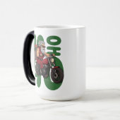 Ho Ho Ho Santa Biker Verwandlungstasse (Vorderseite Links)