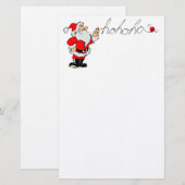 Ho Ho Ho Santa Briefpapier (Vorne/Hinten)