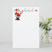 Ho Ho Ho Santa Briefpapier (Stehend Vorderseite)