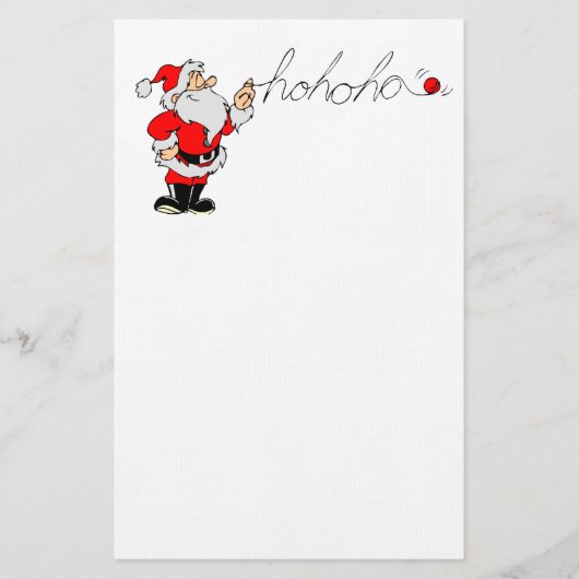 Ho Ho Ho Santa Briefpapier (Vorderseite)