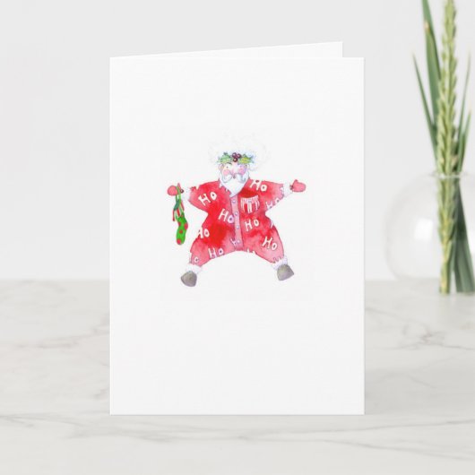 Ho Ho Ho Santa Card Karte (Vorderseite)
