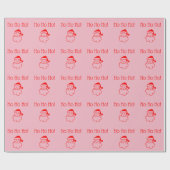 Ho Ho Ho Santa Claus 4Angela Geschenkpapier (Flach)