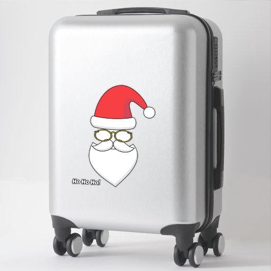 Ho Ho Ho Santa Claus Aufkleber (Koffer)