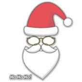 Ho Ho Ho Santa Claus Aufkleber (Vorderseite)