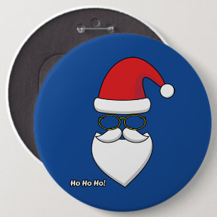 Ho Ho Ho Santa Claus Button