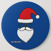 Ho Ho Ho Santa Claus Button (Vorderseite)