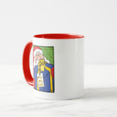"HO, HO, HO!" SANTA CLAUS Classic White Coffee Tas Tasse (Vorderseite Links)