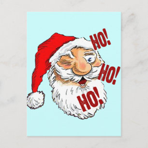 Ho Ho Ho Santa Claus Feiertagspostkarte