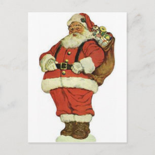 Ho Ho Ho Santa Claus Feiertagspostkarte