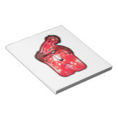 Ho Ho Ho! Santa Claus Hat Merry Christmas Star.png Notizblock (angewinkelt)