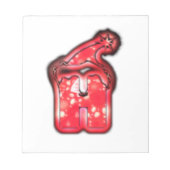 Ho Ho Ho! Santa Claus Hat Merry Christmas Star.png Notizblock (Vorderseite)