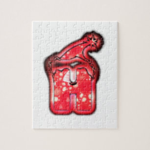 Ho Ho Ho! Santa Claus Hat Merry Christmas Star Puzzle