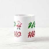 Ho Ho Ho Santa Claus Weihnachtshalbskript Kaffeetasse (Mittel)