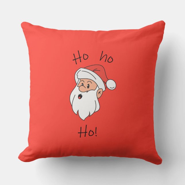 Ho ho ho santa clause kissen (Vorderseite)