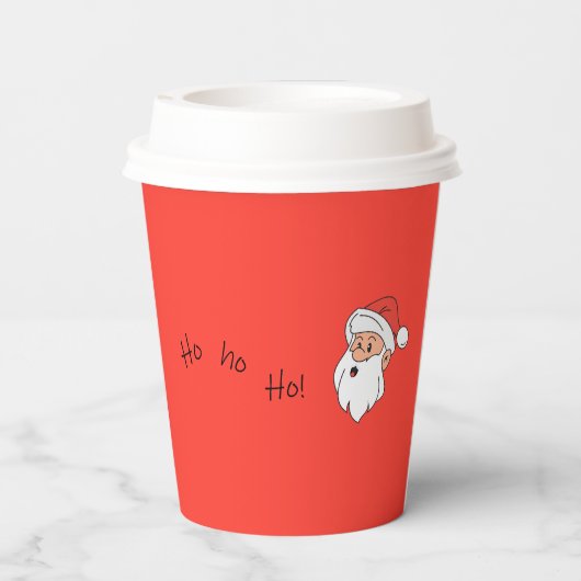 Ho ho ho santa clause  pappbecher (Rückseite)