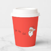 Ho ho ho santa clause pappbecher (Vorderseite)