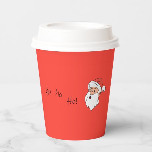 Ho ho ho santa clause  pappbecher (Vorderseite)