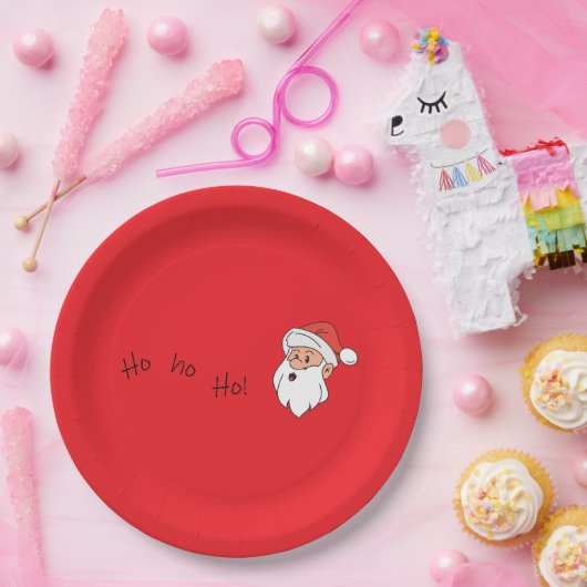 Ho ho ho santa clause  pappteller (Party)