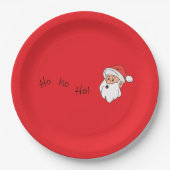 Ho ho ho santa clause pappteller (Vorderseite)