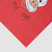 Ho ho ho santa clause seidenpapier (Ausschnitt)