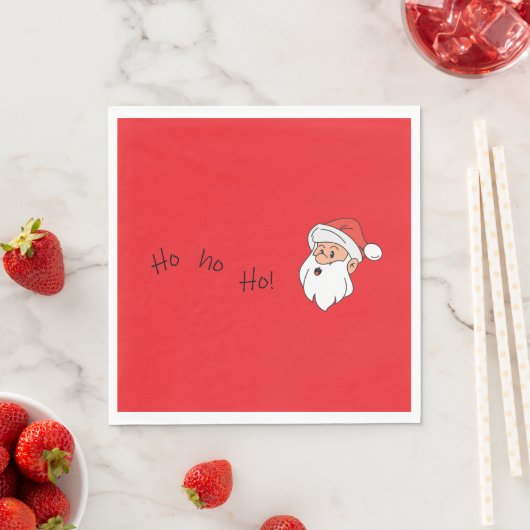 Ho ho ho santa clause serviette (Beispiel)