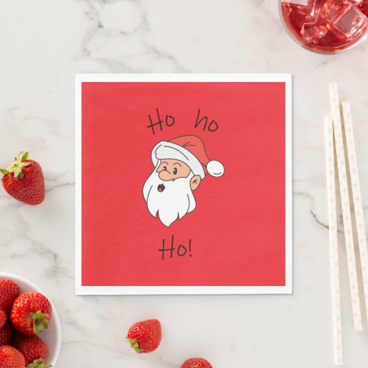 Ho ho ho santa clause serviette (Beispiel)