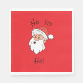 Ho ho ho santa clause serviette (Vorderseite)