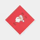 Ho ho ho santa clause serviette (Ecke)