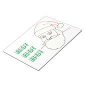 Ho! Ho! Ho! Santa Coloring Sheets auf Notepad Notizblock (angewinkelt)