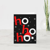 Ho Ho Ho Santa Funny Christmas Pajamas Men Women K Karte (Vorderseite)