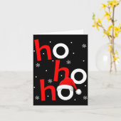 Ho Ho Ho Santa Funny Christmas Pajamas Men Women K Karte (Gelbe Blume)