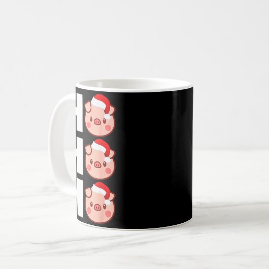 Ho Ho Ho Santa Hat Funny G Christmas Tee Kaffeetasse (Vorderseite Links)