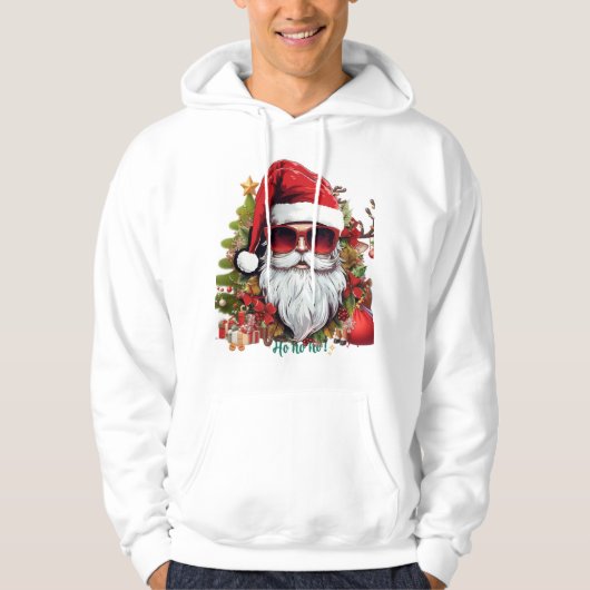 HO HO HO SANTA HOODIE (Vorderseite)