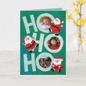 Ho Ho Ho Santa individuell anpassbar Karte (Gelbe Blume)