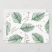 Ho Ho Ho Santa Just Married Couple Christmas Feiertagskarte (Rückseite)