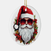 HO HO HO SANTA KERAMIK ORNAMENT (Rechts)