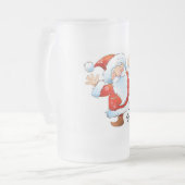 Ho Ho Ho Santa Mattglas Bierglas (Vorderseite Links)