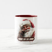 Ho Ho Ho Santa Mug – Christmas Gift Zweifarbige Tasse (Mittel)