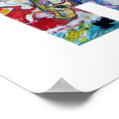 HO HO HO SANTA MUSICAL CHRISTMAS NIGHT POSTER (Ecke)