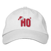 Ho Ho Ho Santa Nerd Bestickte Baseballkappe (Vorderseite)