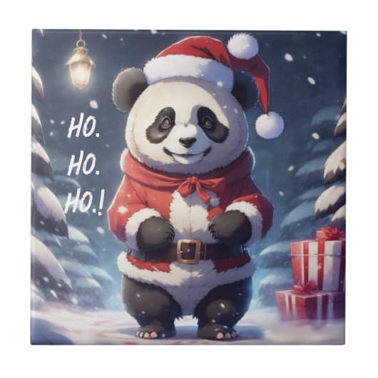 HO.HO.HO SANTA PANDA FLIESE (Vorderseite)