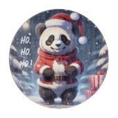 HO.HO.HO SANTA PANDA SCHNEIDEBRETT (Vorderseite)