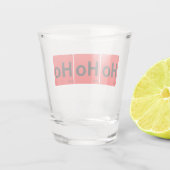 Ho Ho Ho Santa Periodic Table Schnapsglas (Rückseite)