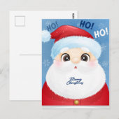 Ho Ho Ho Santa Postkarte (Vorne/Hinten)