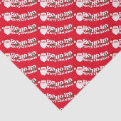 Ho ho ho Santa Rot grünes Papierpapier Seidenpapier (Ausschnitt)