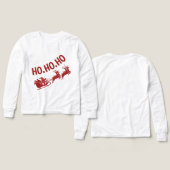 Ho Ho Ho Santa Sleigh Ride Christmas (Design Vorderseite & Rückseite)