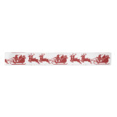 Ho Ho Ho Santa Sleigh Ride Christmas Satinband (Vorderseite)